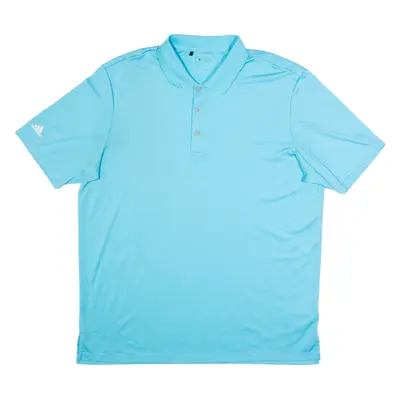 ADIDAS Mens Polo Shirt Blue L