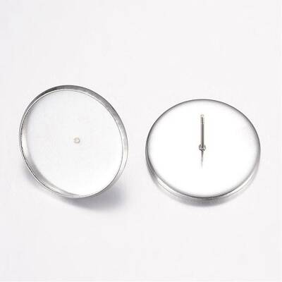 Tarnish Resistant 304 Stainless Steel Ear Stud Settings