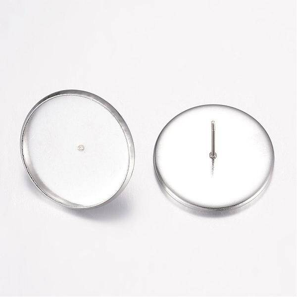 Tarnish Resistant 304 Stainless Steel Ear Stud Settings