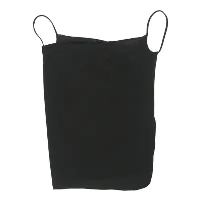 Vintage Unbranded Strap Top - Large Black Cotton