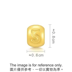 'Alphabets & Numeric' 999 Gold Charm
