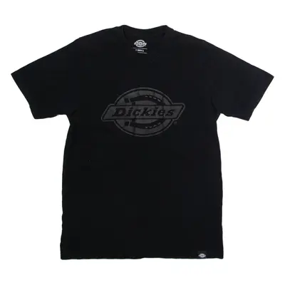 DICKIES Mens T-Shirt Black Crew Neck XS