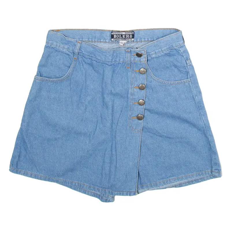 BOLERO Womens Casual Shorts Blue M W30