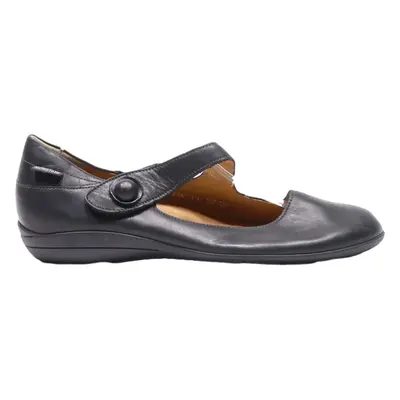 MEPHISTO Pump Shoes Black Leather Womens UK 7.5