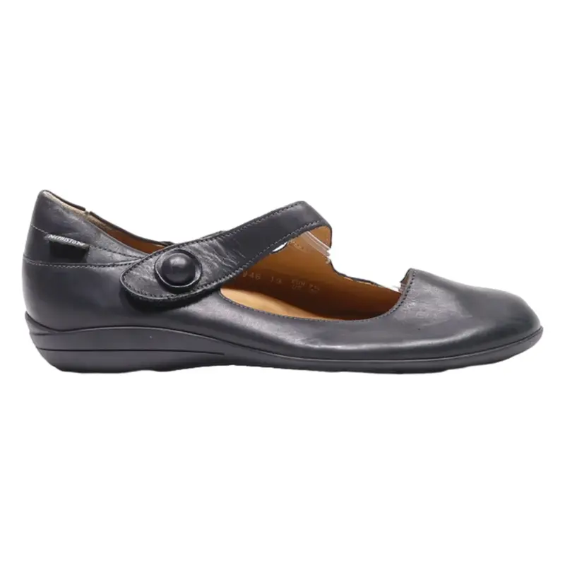 MEPHISTO Pump Shoes Black Leather Womens UK 7.5
