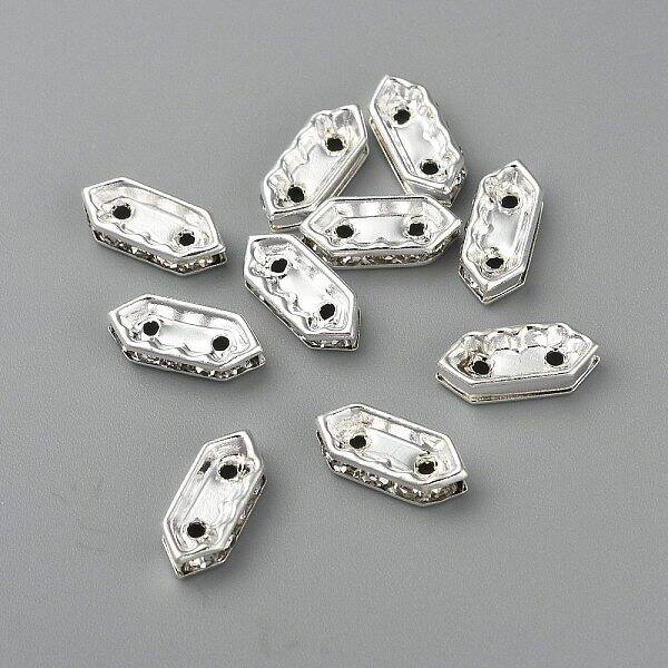 Brass Middle East Rhinestone Bridge Spacers