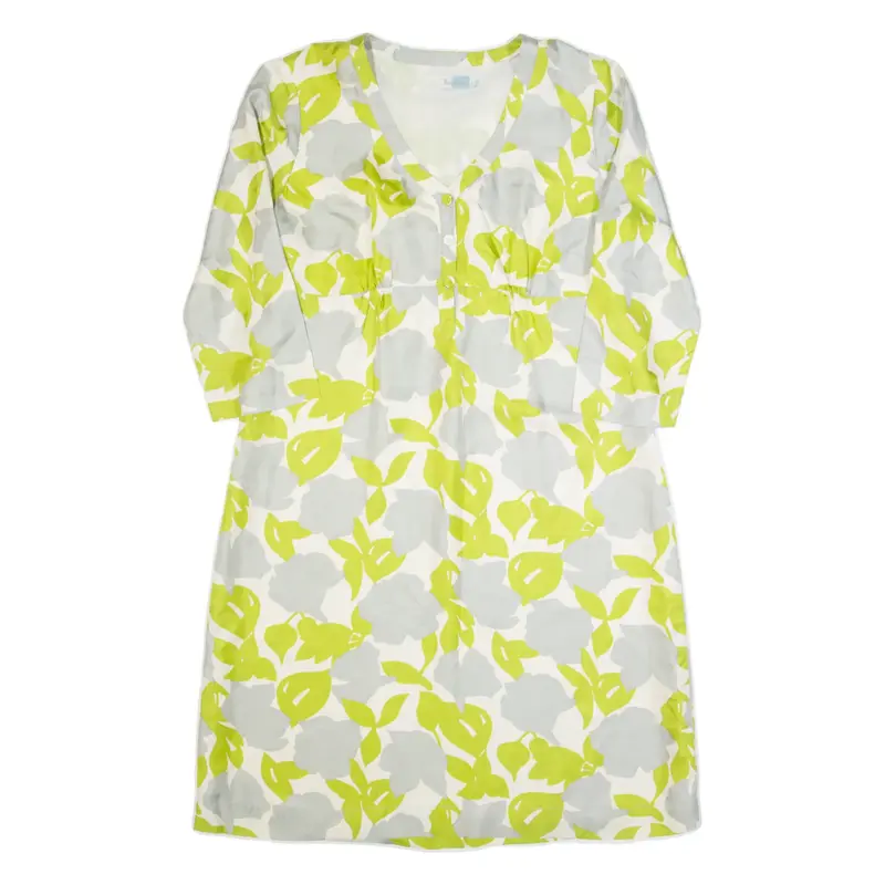 BODEN Womens Day Dress White Floral Midi UK 16