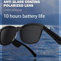 Wireless 5.3 audio glasses, smart sunglasse,10-hour battery life, calling, music controller, wake up assistant, Polarized len...