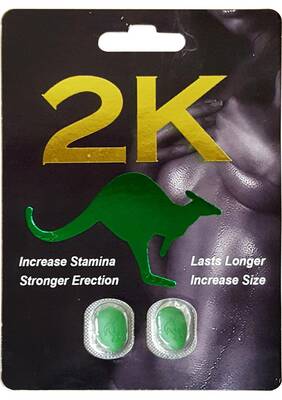 Kangaroo 2k For Him Green 2ct  30pc Disp