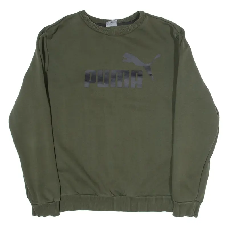 PUMA Womens Sweatshirt Green L