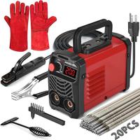 GNIWELDER 200Amp 20PCS Rods Stick Welder, Super MINI Portable Welding Machine, IGBT Inverter Welder Machine 110V with Hot Sta...
