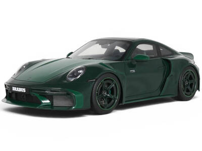 2024 Brabus 900 Rocket-R Green Metallic with Green Carbon Hood 1/18 Model Car by GT Spirit