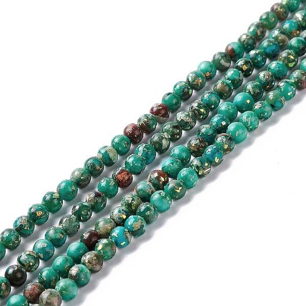 Assembled Natural Imperial Jasper & Synthetic Opal Beads Strands