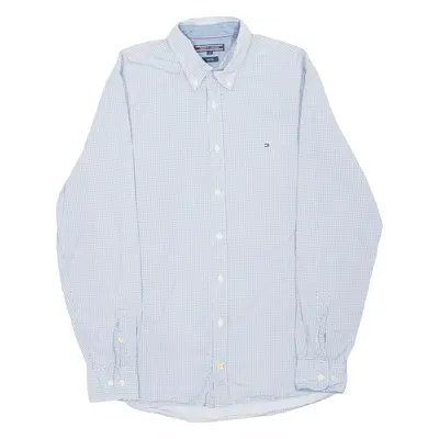 TOMMY HILFIGER Mens Shirt Blue Long Sleeve L