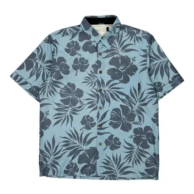 Unbranded Hawaiian Shirt - Medium Blue Cotton