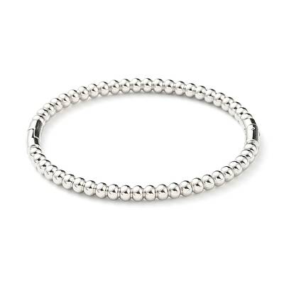 Non-Tarnish 304 Stainless Steel Round Beaded Bangle for Women