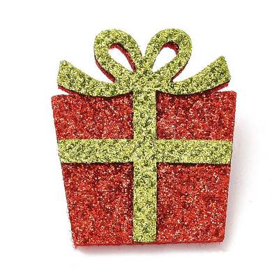 Christmas Theme PU Leather Brooch