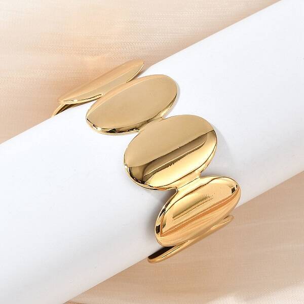 Oval 304 Stainless Steel Cuff Open Bangles