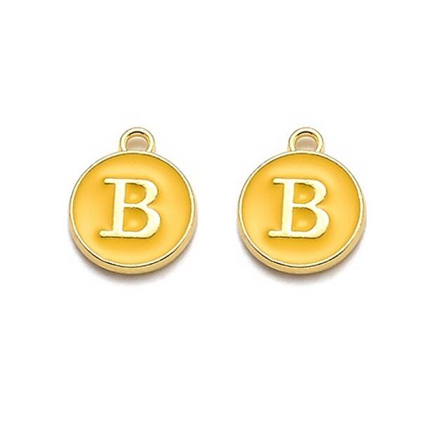 Golden Plated Alloy Enamel Charms