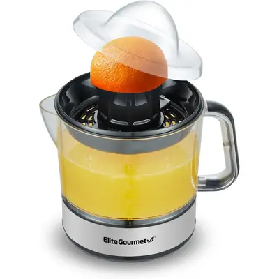 BPA-Free Electric Citrus Juicer, Compact, Large Volume, Pulp Control, Oranges, Lemons, Limes, Grapefruits with Easy Pour Spou...
