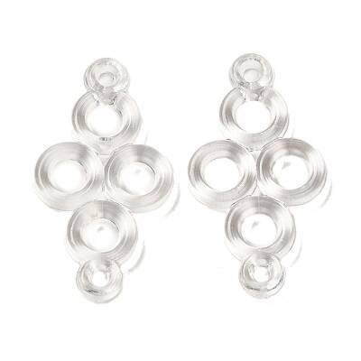 Transparent Acrylic Connector Charms