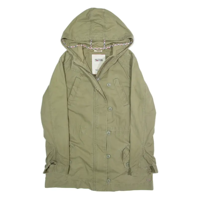 HILFIGER DENIM Womens Jacket Green Hooded XS