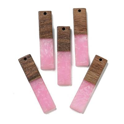 Resin and Walnut Wooden Pendants