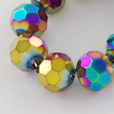 Electroplate Glass Bead Strands