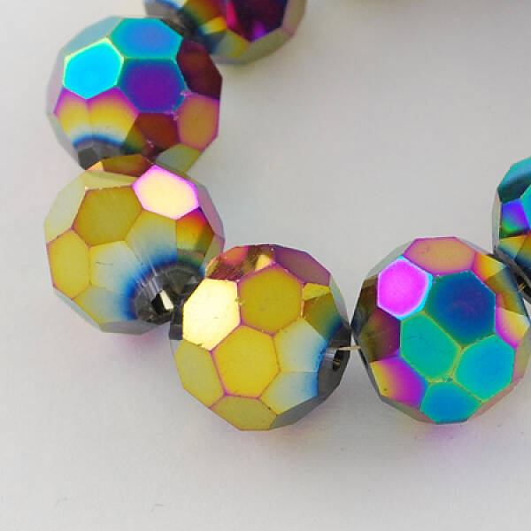 Electroplate Glass Bead Strands
