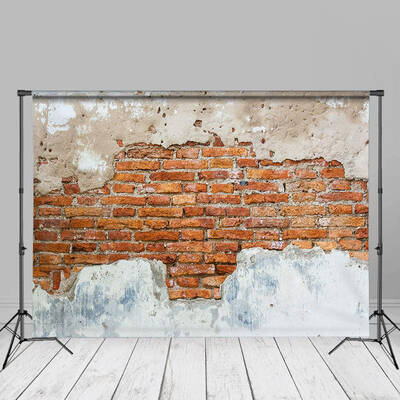 Rustic Weathered Red Brick Portrait Photo Backdrop - Aperturee