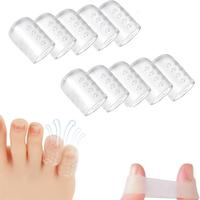 10Pcs Silicone Anti-Friction Finger Protectors, Silicone Finger Protectors for Toes, Breathable Finger Covers for Blisters, C...