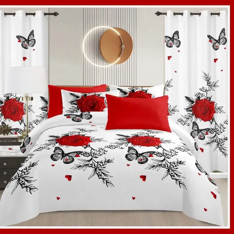 8pcs luxury bed sheets