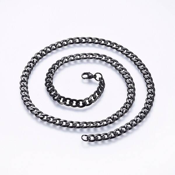 304 Stainless Steel Curb Chain Necklaces