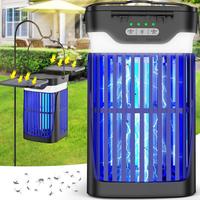Solar Bug Zapper Outdoor and Indoor, Dual Folding Solar Panel with Auto Sensor Function, USB Rechargeable Cordless Fly Traps,...