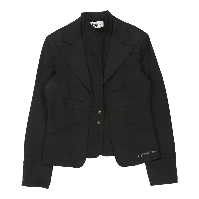 Byblos Blazer - Medium Black Cotton Blend | Size: medium