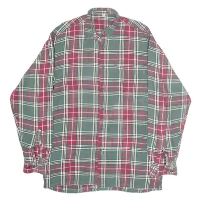 Shirt Red Check Long Sleeve Mens S