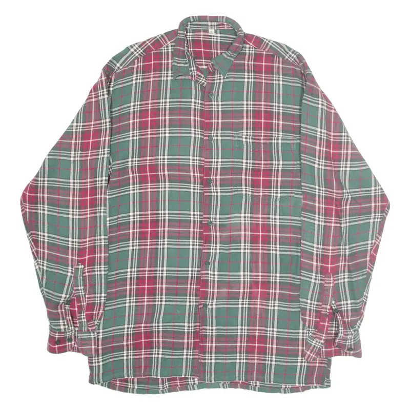 Shirt Red Check Long Sleeve Mens S