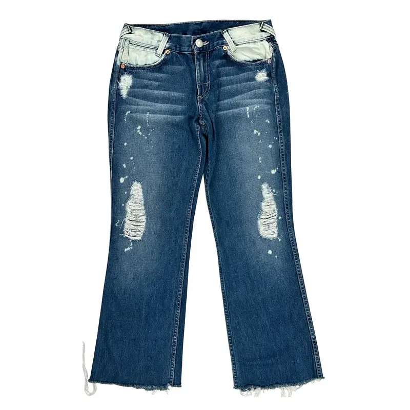 Armani Exchange Flared Jeans - 28W UK 6 Blue Denim