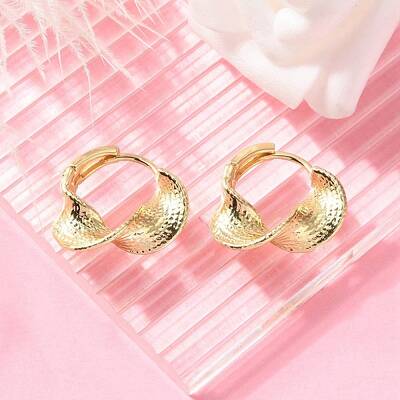 Brass Hoop Earrings