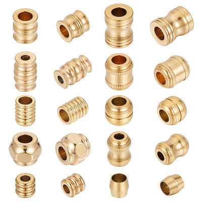 10Pcs 10 Style 304 Stainless Steel Beads