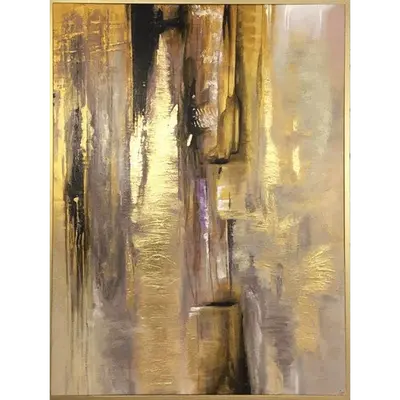 Abstract Painting Original Gold Leaf Paintings On Canvas Modern Contemporary Artwork | RADIANCE OF ETERNITY