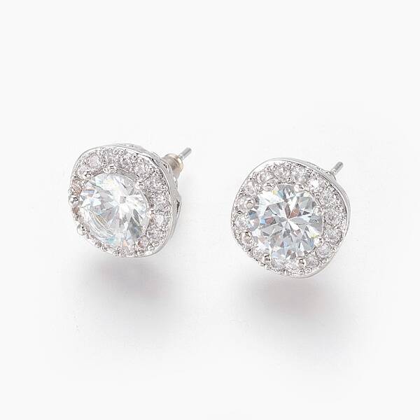 Cubic Zirconia Stud Earrings