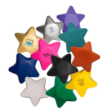 150 Customized Star Stress Reliever - Squeezable & 3.25 inch