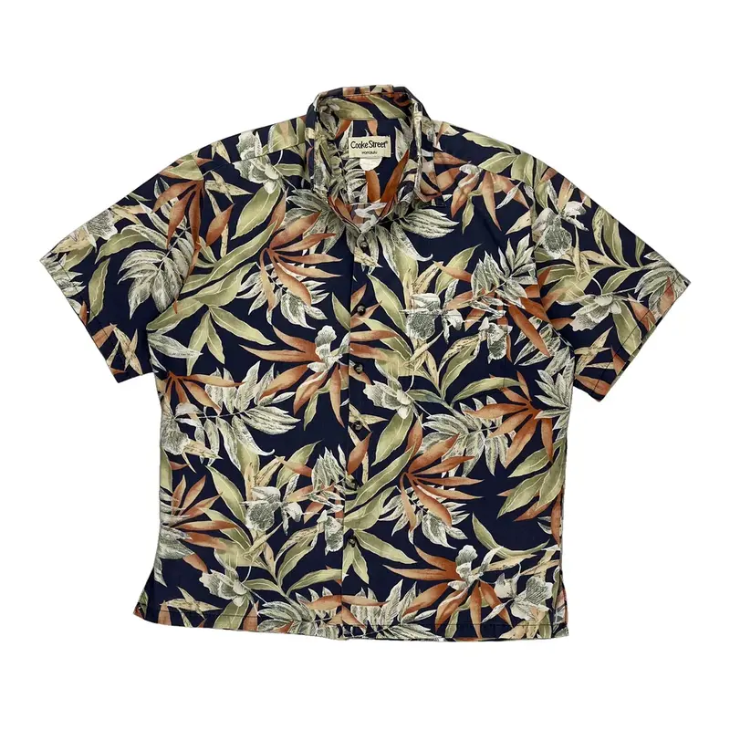 Cooke Street Hawaiian Shirt - Medium Multicoloured Cotton