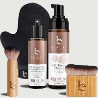 Beauty by Earth Self Tanner Pro Bundle - Professional Sunless Tanning Kit At Home includes tanning mousse, mist, face & body ...