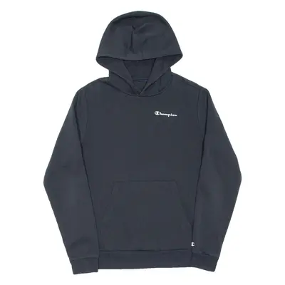 CHAMPION Mens Black Hoodie S