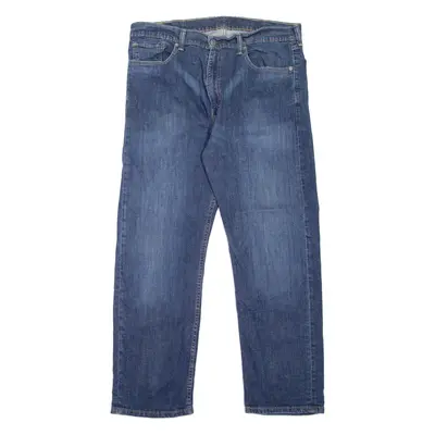 LEVI'S 505 Jeans Mens Blue Regular Straight Stone Wash W38 L30