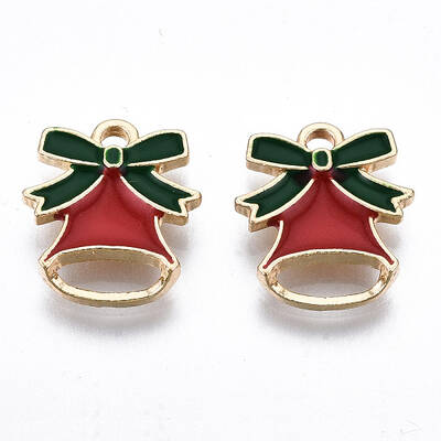 Light Gold Plated Alloy Enamel Pendants