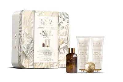 The Luxury Bathing Company Set Regalo In Scatola Di Latta Vaniglia 4 Pezzi