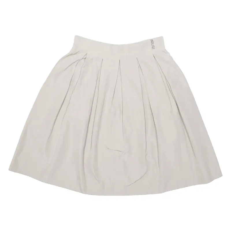 MAX MARA STUDIO Womens Pleated Skirt Grey Knee Length UK 8